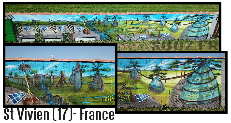 Atelier Graffiti - Jardin du Futur - Projet Jart'dingue - St Vivien (France)
