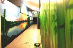 Graffiti-professionnel-decoration-paysage-artiste-peinture-trompe-loeil-bambou-sunset-coucher-de-soleil-peinture-suoz-customsz