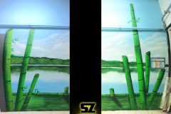 Graffiti-professionnel-graffeur-artiste-decoration-mur-suoz-customsz-paysage-graff-street-art-sunset-coucher-de-soleil-rochefort-la-rochelle-poitou-charentes-France