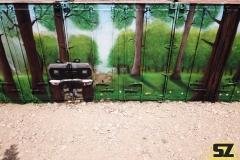 graffiti-decoration-suoz-nature-conteneur-artiste-street-art-trompe-loeil-Millau-parc-de-loisirs-des-Bouscaillous-midi-pyrénées-france