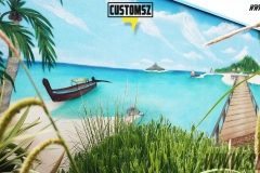 Graffiti-decoration-customsz-Suoz-plage-mer-décor-paysage-street-art-la-rochelle-Niort-charente-maritime
