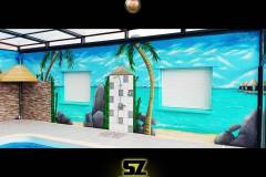 graffeur-professionnel-artiste-peintre-decorateur-bambou-plage-tropique-lagon-paysage-trompe-loeil-suoz-customsz-SZ-street-art