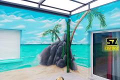 graffeur-professionnel-artiste-peintre-decorateur-bambou-plage-tropique-lagon-paysage-trompe-loeil-suoz-customsz-SZ-streetart-tageur