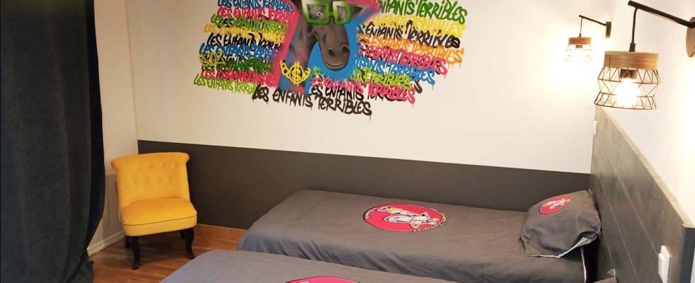 décoration graffeur-professionnel-suoz-la-rochelle-lettrage-graffiti-tag-tague-chambre-enfant-graff