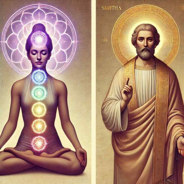 Lien comparatif entre Chakra Courone et les Saints